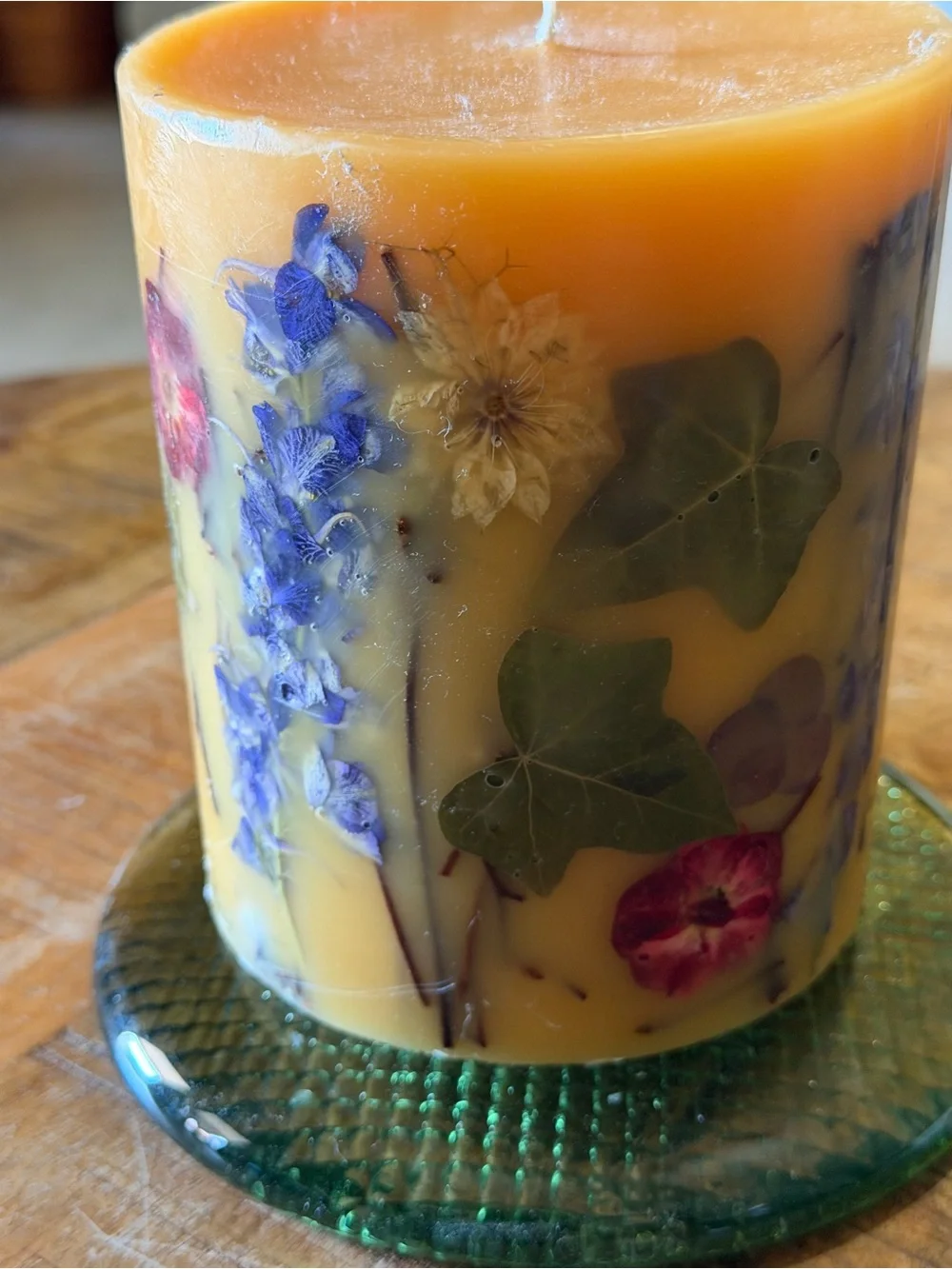 Rosy Rings Small 5.5 Inch 120 Hour Pillar Botanical Scented Candle 120 hours